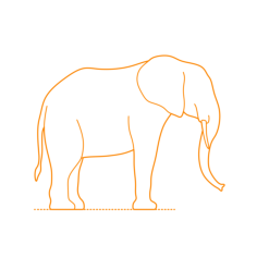 Animals Elephants Sketch Style Svg Vector, Free Vectors File
